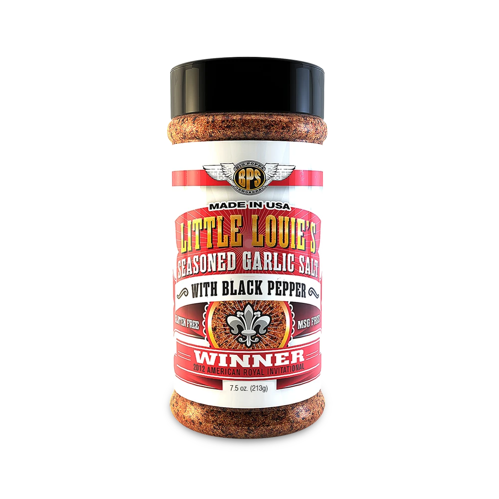 Big Poppa Smokers Little Louie's Garlic Seasoned Salt With Pepper (Beef / Brisket Rub) 7,5oz 1 Big Poppa Smokers Little Louie's Garlic Seasoned Salt With Pepper (Beef / Brisket Rub) 7,5oz