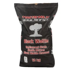 Vuur&Rook Restaurant Grade South African Black Wattle Houtskool 12 Kg