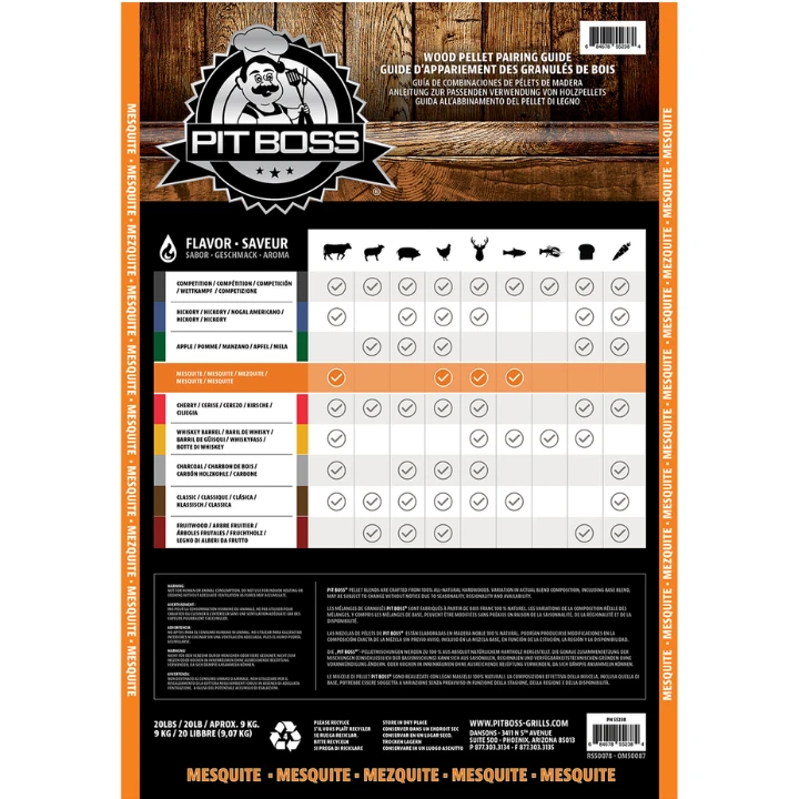 Pit Boss Mesquite Blend Pellets 9 Kg 2 Pit Boss Mesquite Blend Pellets 9 Kg - Afbeelding 2