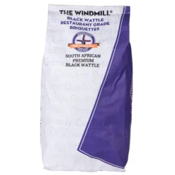 The Windmill Black Wattle Restaurant Grade Briketten Pillow Shape 6 Kg