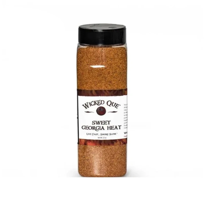 Wicked Que Sweet Georgia Heat BBQ Rub 23oz 1 Wicked Que Sweet Georgia Heat BBQ Rub 23oz