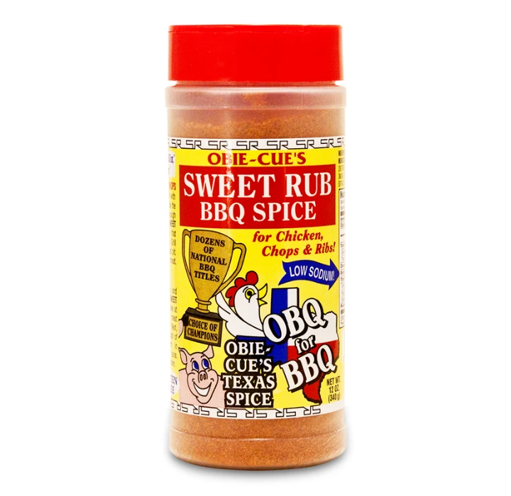 Obie Cue's Sweet Rub BBQ Spice 12oz 1 Obie Cue's Sweet Rub BBQ Spice 12oz