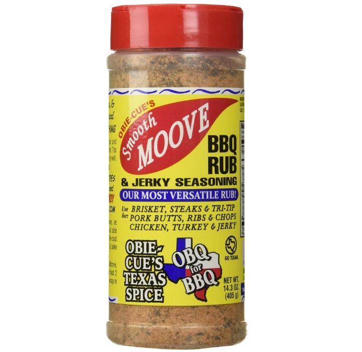 Obie Cue's Smooth Moove BBQ Rub & Jerk 14.3oz 1 Obie Cue's Smooth Moove BBQ Rub & Jerk 14.3oz