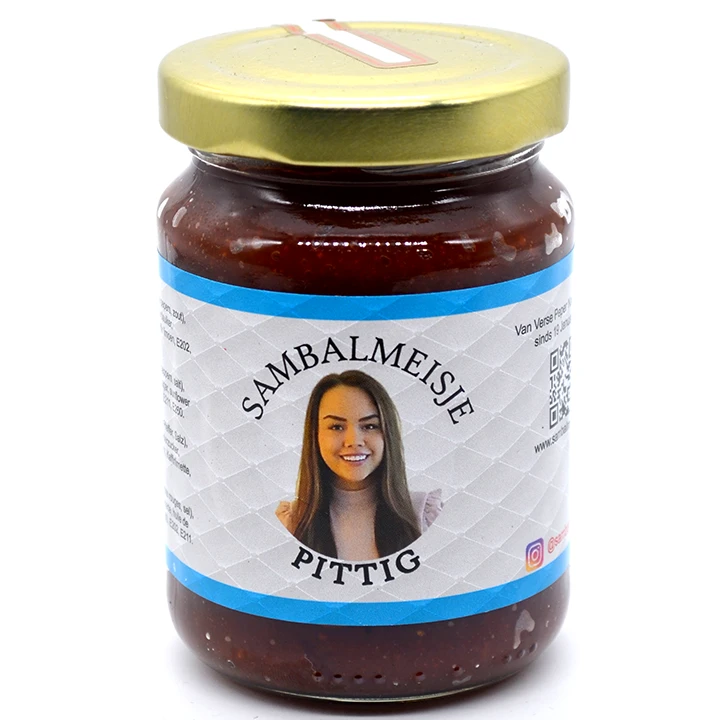 Sambalmeisje Sambal Pittig 200 Gram 1 Sambalmeisje Sambal Pittig 200 Gram