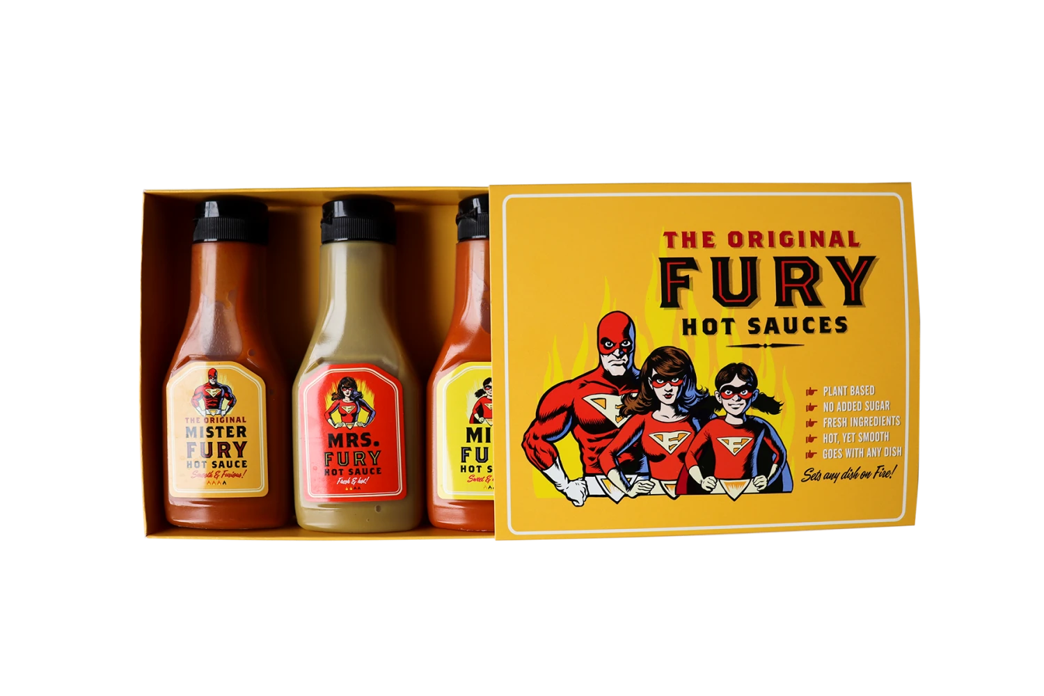 The Original Fury Hot Sauces Giftbox 3 The Original Fury Hot Sauces Giftbox - Afbeelding 3