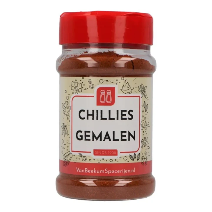 Van Beekum Chilies Gemalen 150 Gram 1 Van Beekum Chilies Gemalen 150 Gram