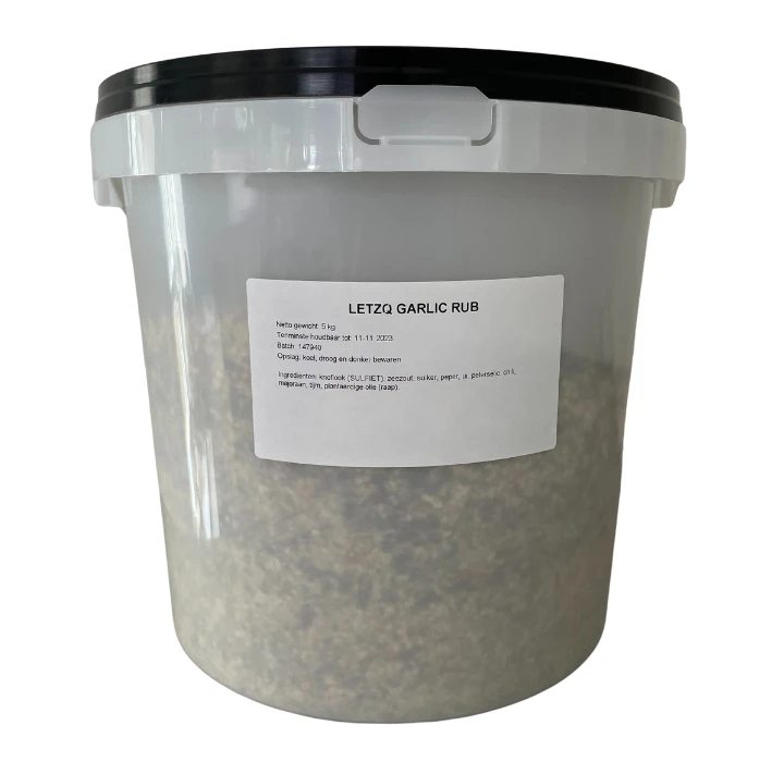 LetzQ Garlic Rub 5 Kg 1 LetzQ Garlic Rub 5 Kg