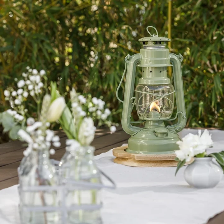 Original Feuerhand Stormlantaarn Sage Green 2 Original Feuerhand Stormlantaarn Sage Green - Afbeelding 2