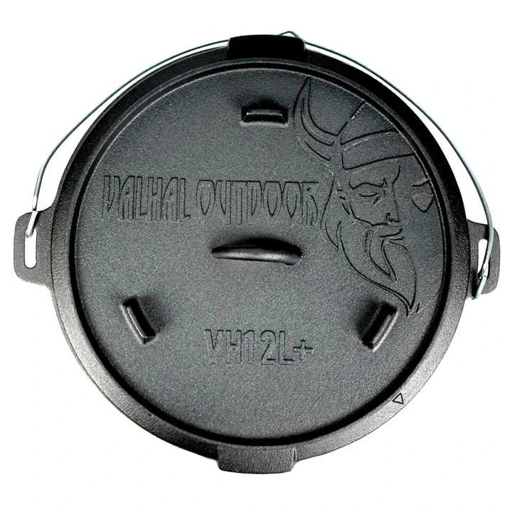 Valhal Outdoor Dutch Oven 12 Liter Met Pootjes 2 Valhal Outdoor Dutch Oven 12 Liter Met Pootjes - Afbeelding 2