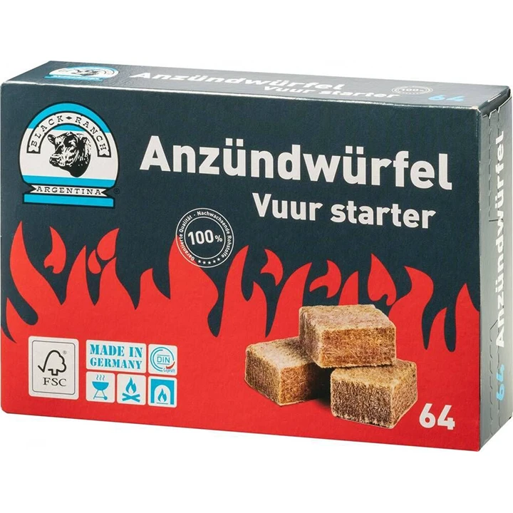 Black Ranch Aanmaakblokjes 64 Stuks 1 Black Ranch Aanmaakblokjes 64 Stuks