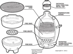 Big Green Egg Large + Integgrated Nest + Handler + Mates + Cover 9 Big Green Egg Large + Integgrated Nest + Handler + Mates + Cover -Bbq Gerelateerd Winkel image 863